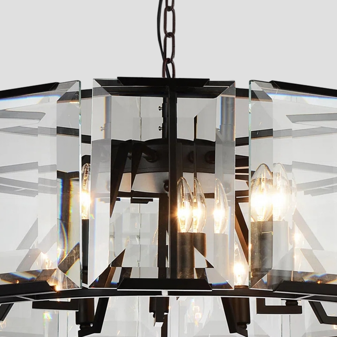 Paula Crystal Round Chandelier 24"