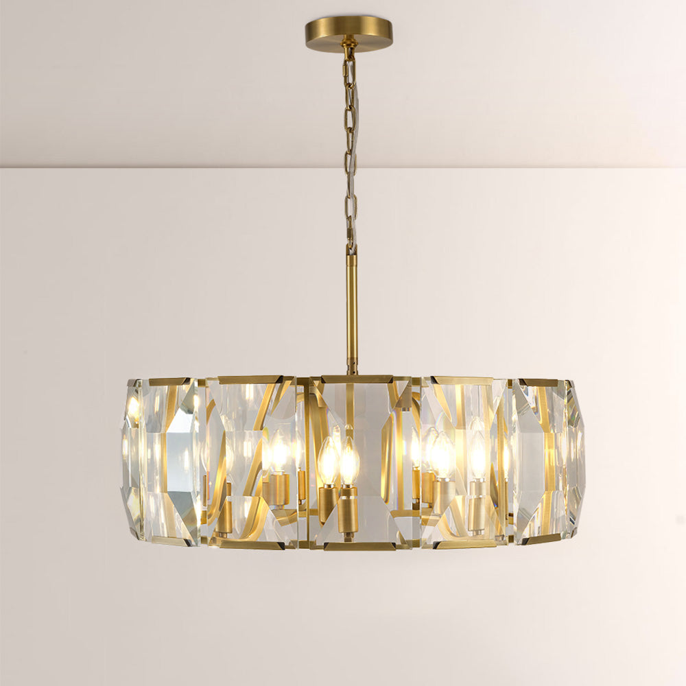 Paula Crystal Round Chandelier 31"