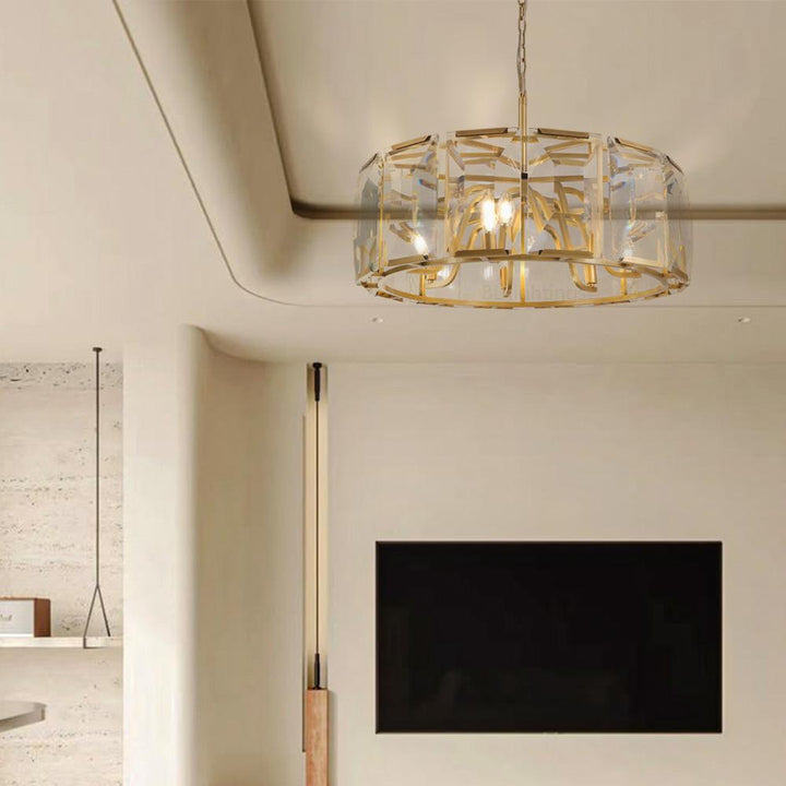 Paula Crystal Round Chandelier 31"
