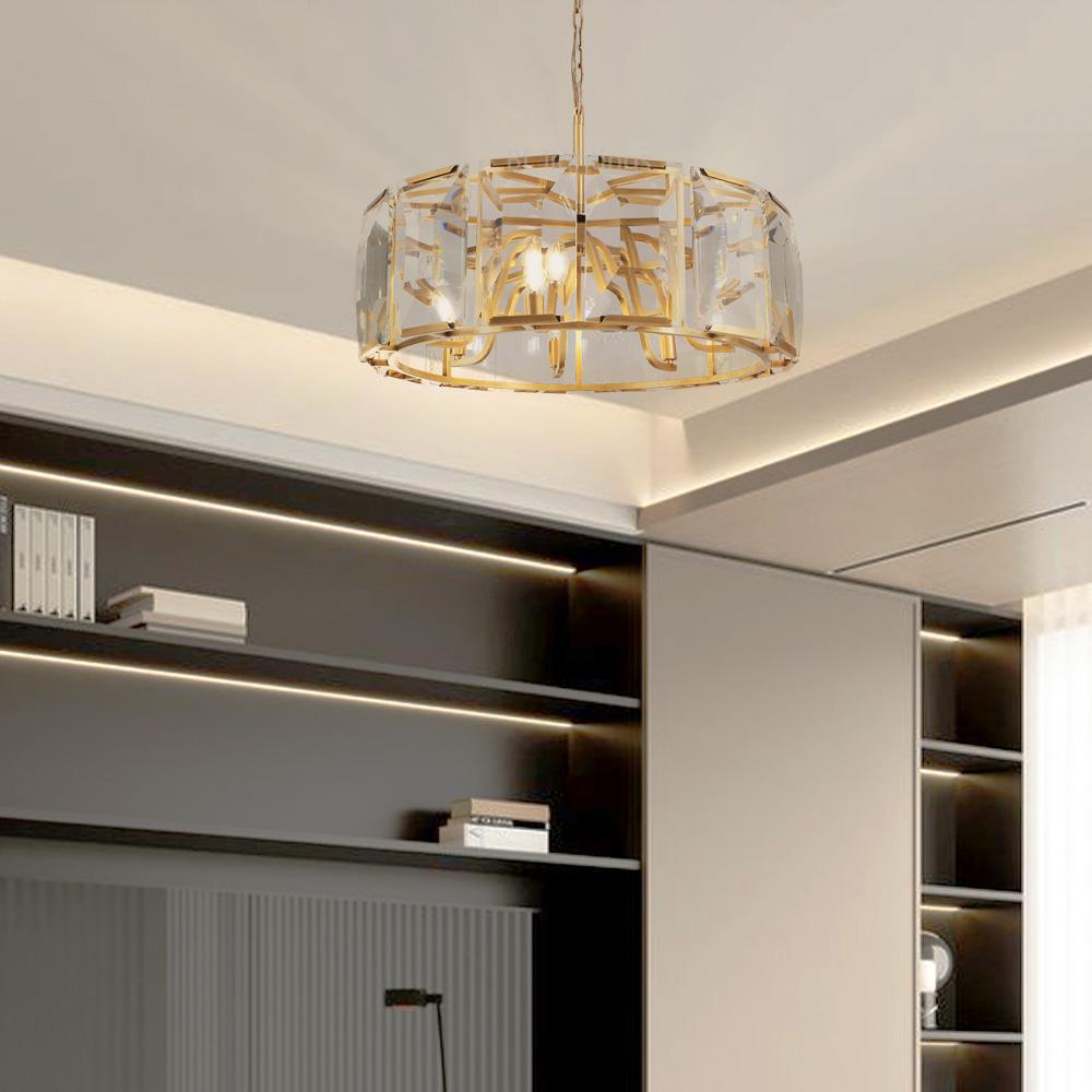 Paula Crystal Round Chandelier 31"