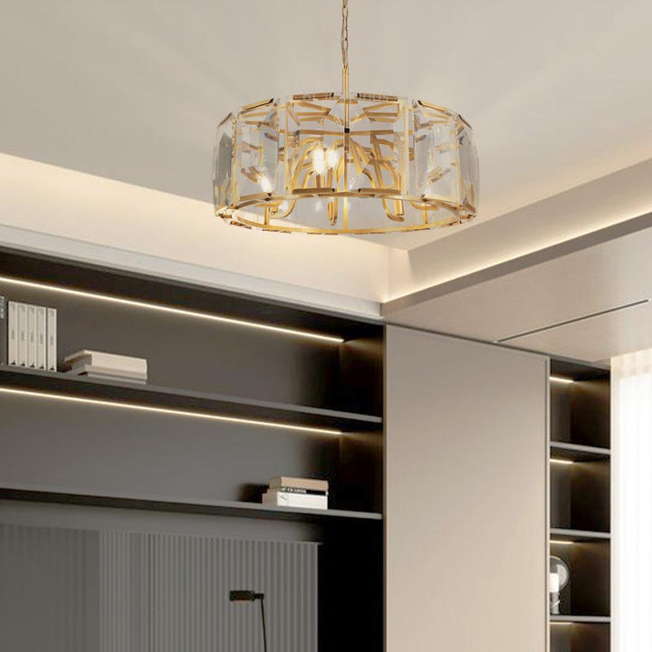 Paula Crystal Round Chandelier 31"
