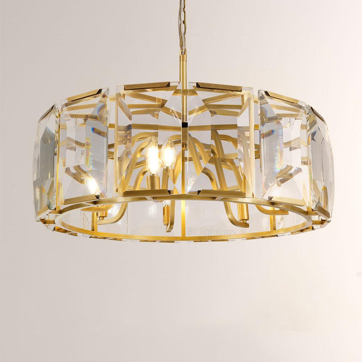 Paula Crystal Round Chandelier 31"