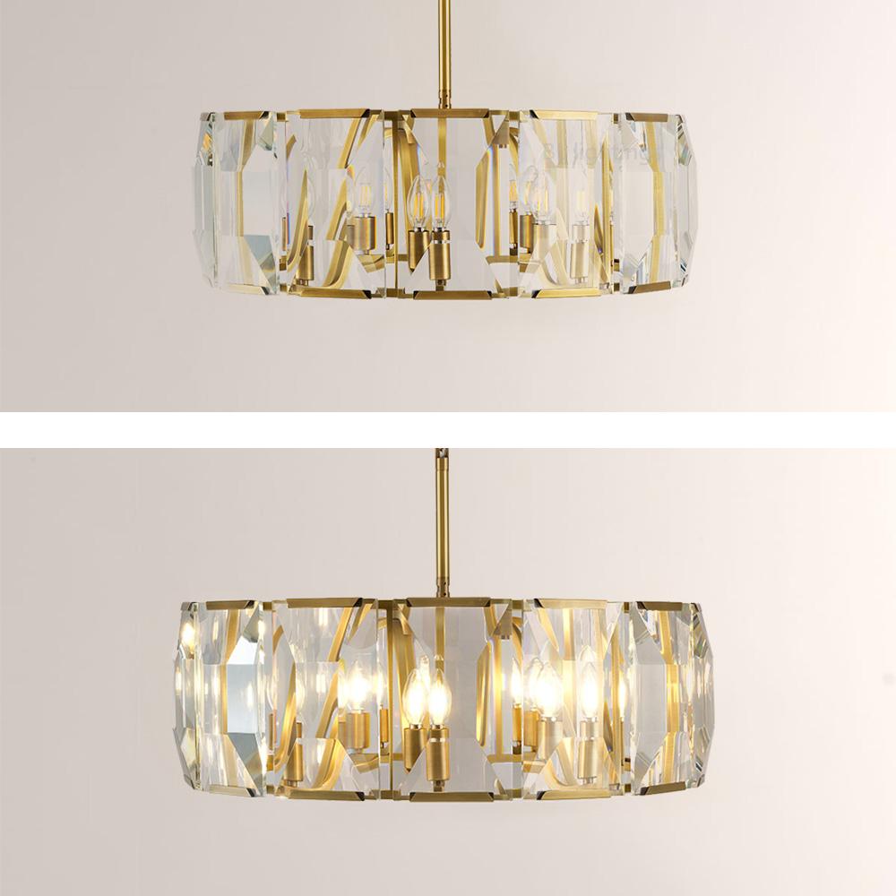 Paula Crystal Round Chandelier 31"