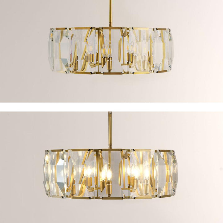 Paula Crystal Round Chandelier 31"