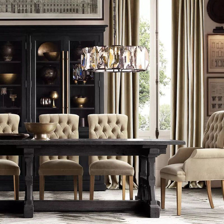 Paula Crystal Round  Dining Room Chandelier 31"