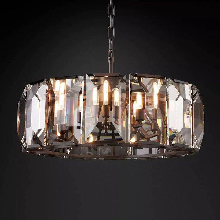 Paula Crystal Round  Dining Room Chandelier 31"