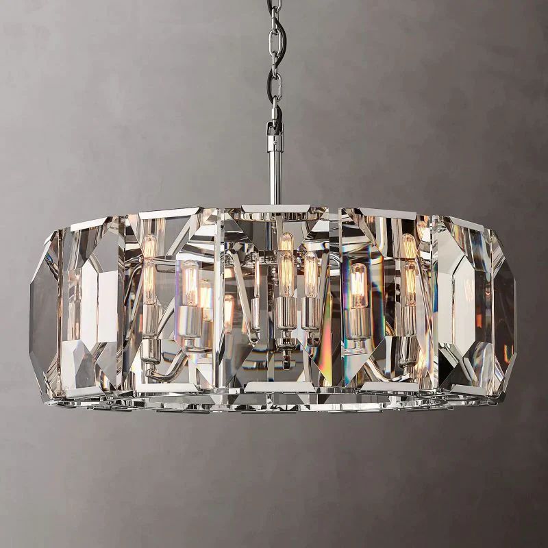 Paula Crystal Round  Dining Room Chandelier 31"