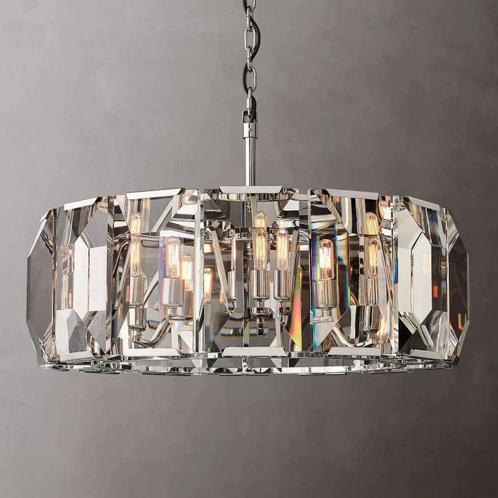 Paula Crystal Round  Dining Room Chandelier 31"