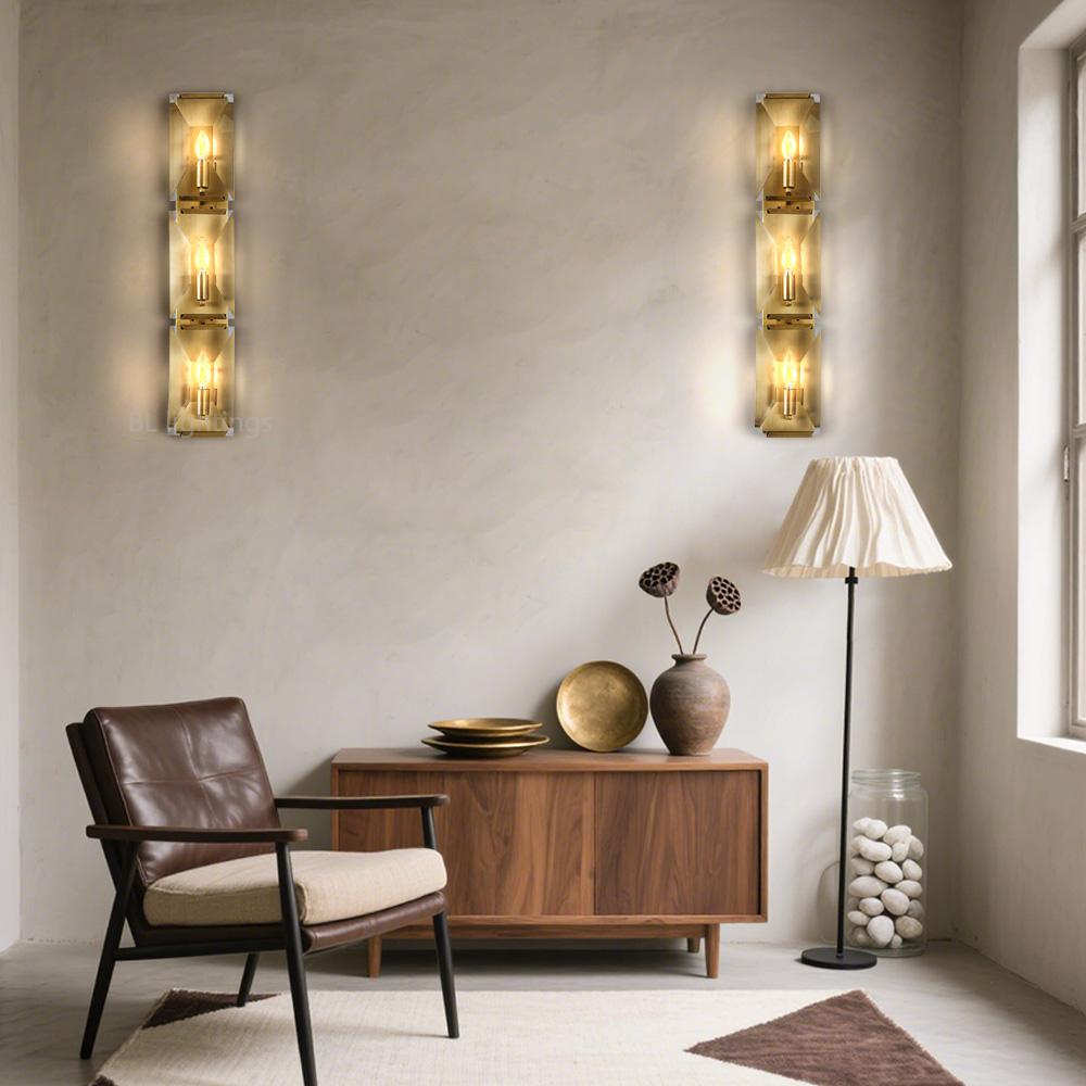 Paula Crystal Triple Wall Sconce