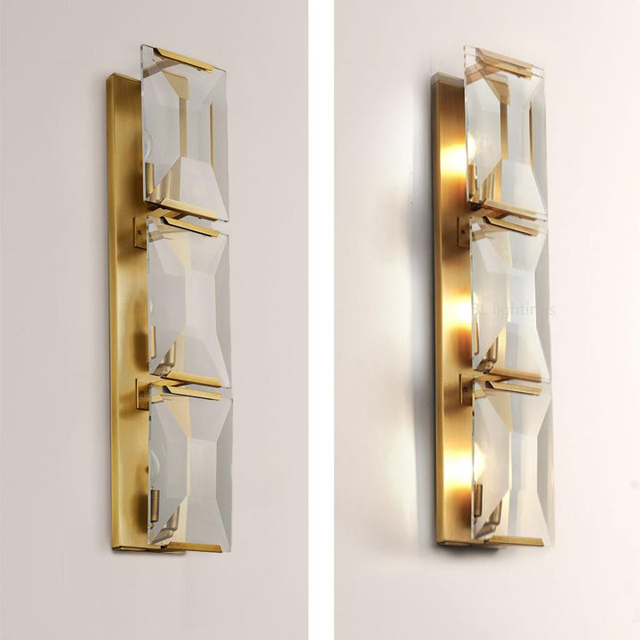 Paula Crystal Triple Wall Sconce