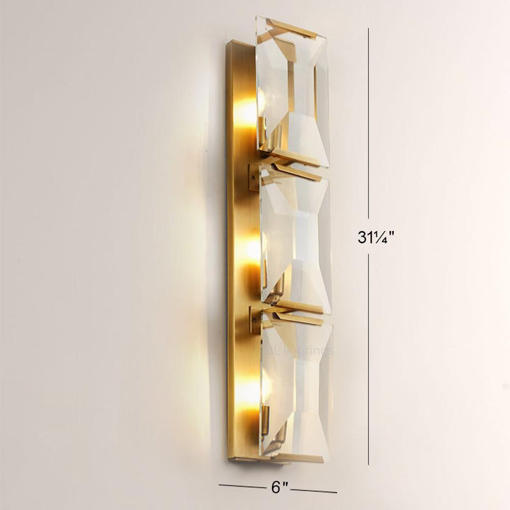 Paula Crystal Triple Wall Sconce