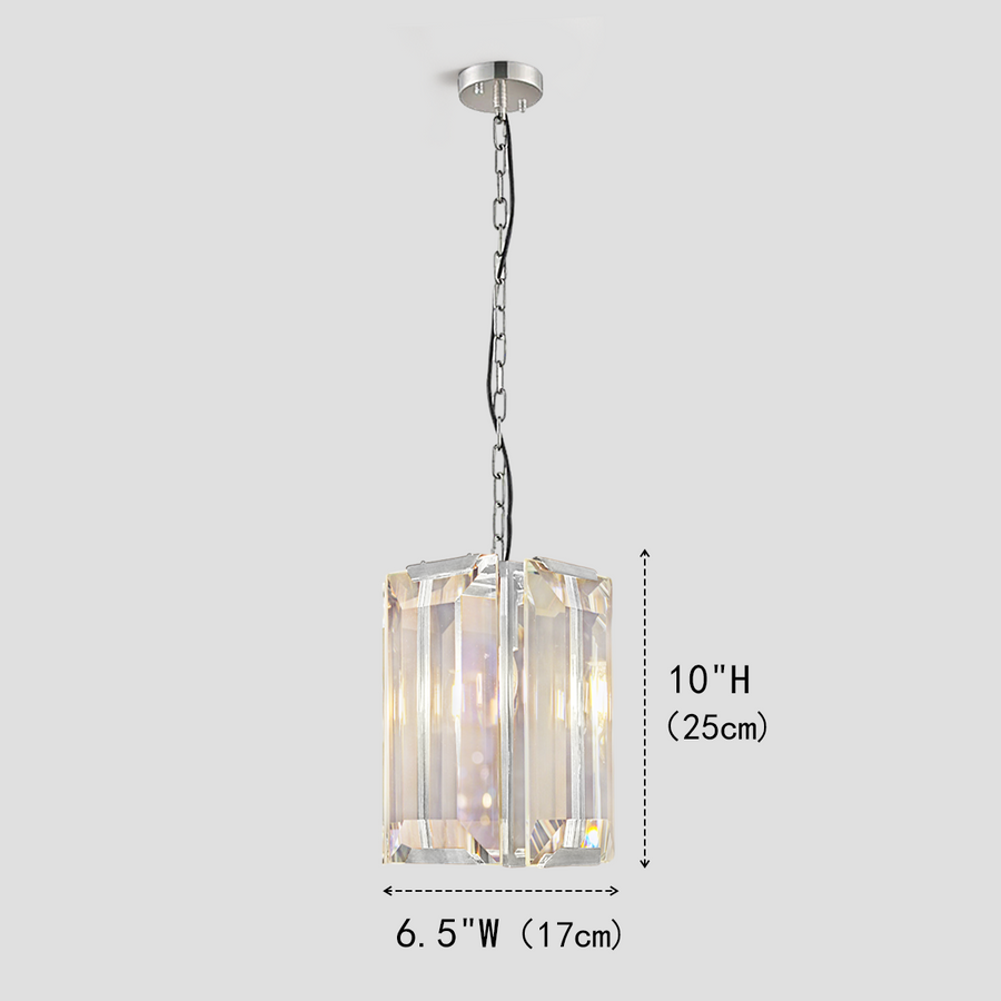 Paula Square Crystal Pendant
