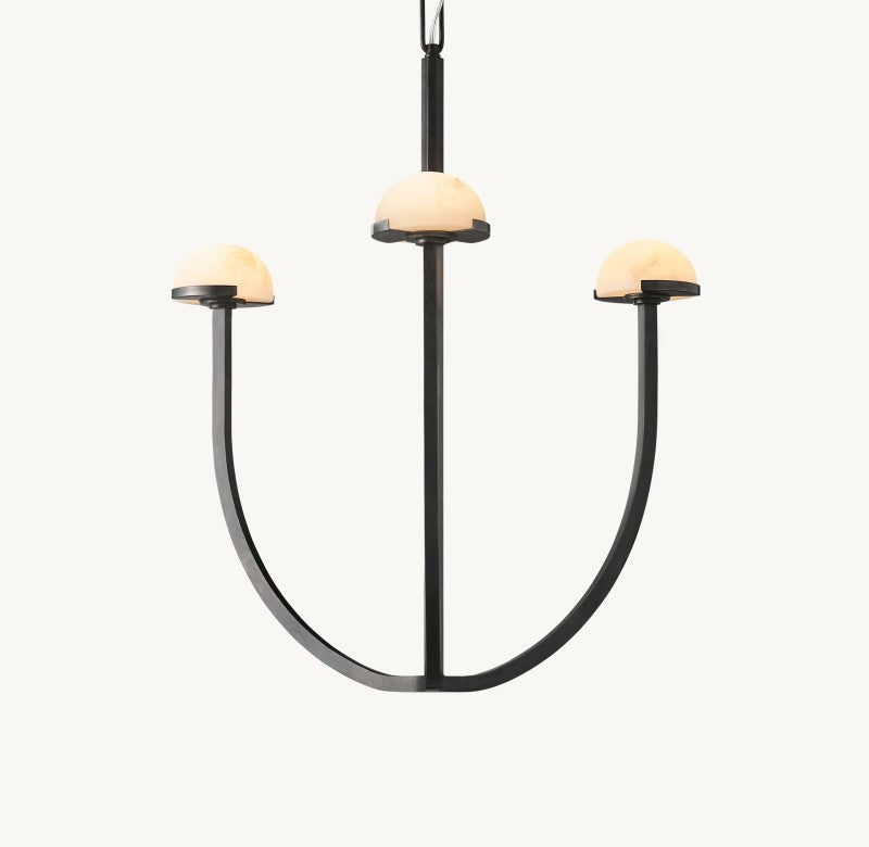 Pedra Round Chandelier 24"