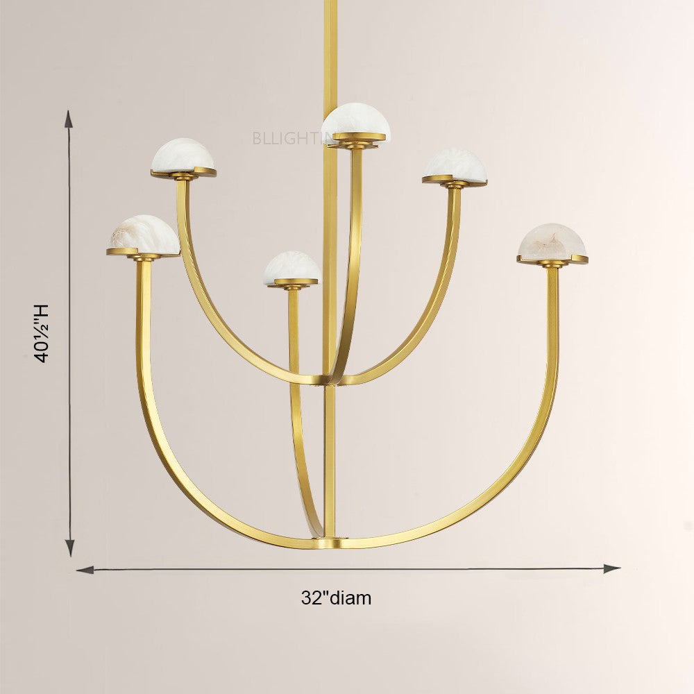 Pedra Round Chandelier 32"