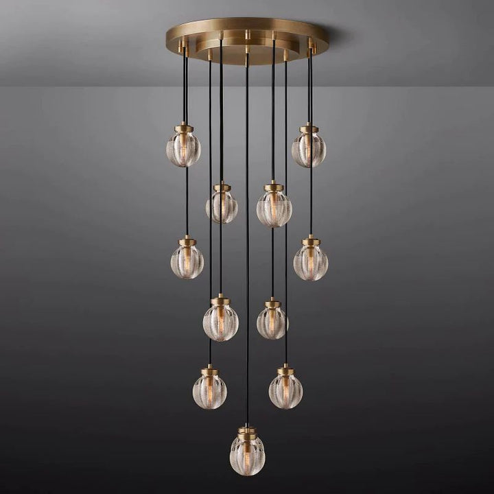 Popular Pearl Ball Round Chandelier 22"D