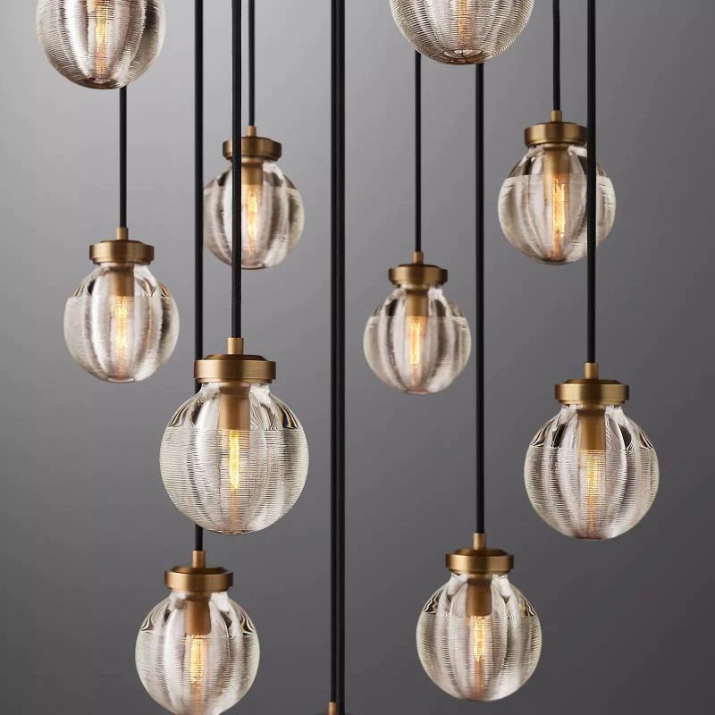 Popular Pearl Ball Round Chandelier 22"D