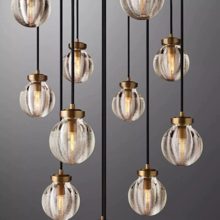 Popular Pearl Ball Round Chandelier 22"D