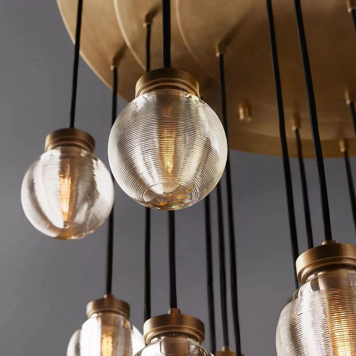 Popular Pearl Ball Round Chandelier 38"