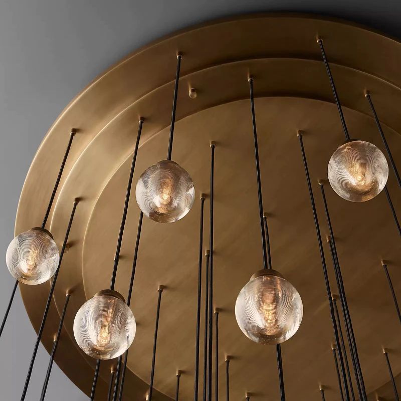 Popular Pearl Ball Round Chandelier 60"D