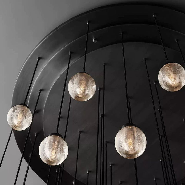 Popular Pearl Ball Round Chandelier 60"D