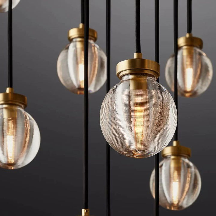Popular Pearl Ball Round Chandelier 60"D