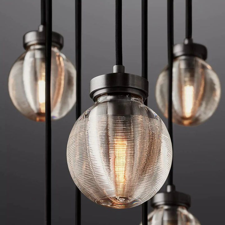 Popular Pearl Ball Round Chandelier 60"D