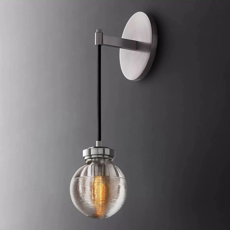 Popular Pearl Glass Cord Ball Wall Sconce