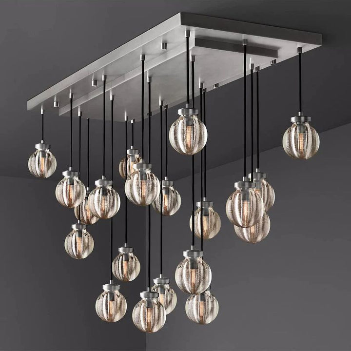 Popular Pearl Rectangle Chandelier 54"