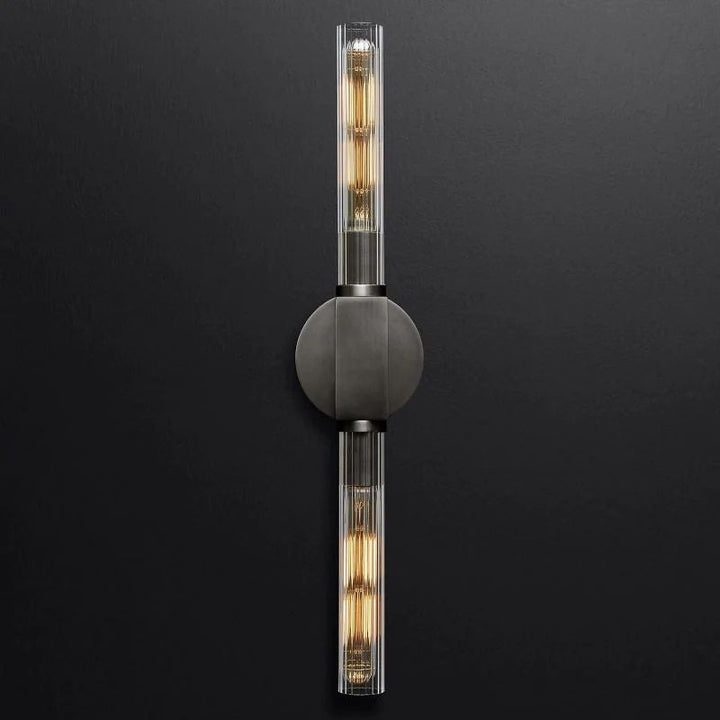 Cannele Glass Linear Wall Sconce