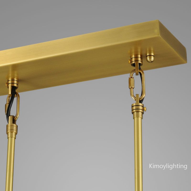 Raindrop Linear Dining Room Chandelier 3 Lights 22"L