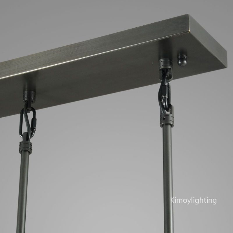 Raindrop Linear Dining Room Chandelier 3 Lights 22"L