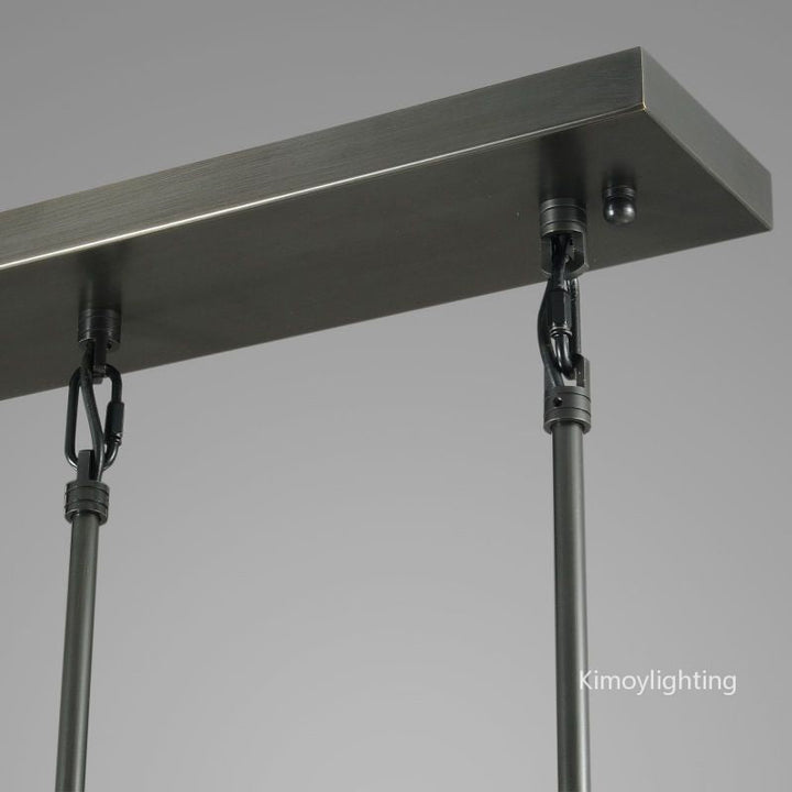 Raindrop Linear Dining Room Chandelier 3 Lights 22"L