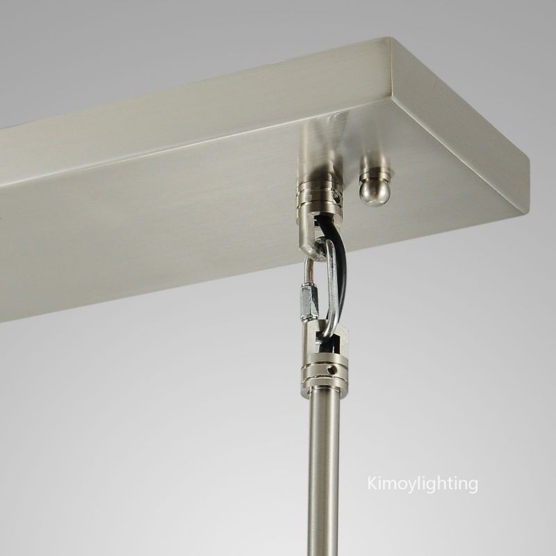 Raindrop Linear Dining Room Chandelier 3 Lights 22"L