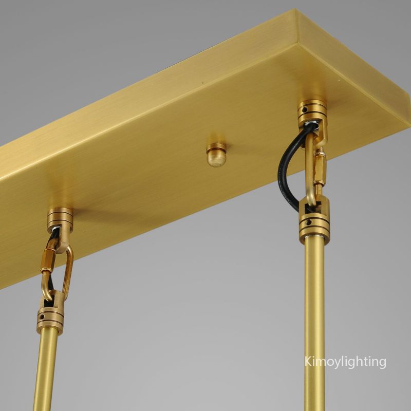 Raindrop Linear Dining Room Chandelier 5 Lights 36"L