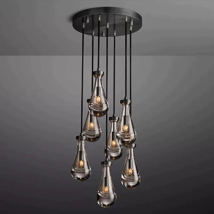 Raindrop Round Chandelier 18"