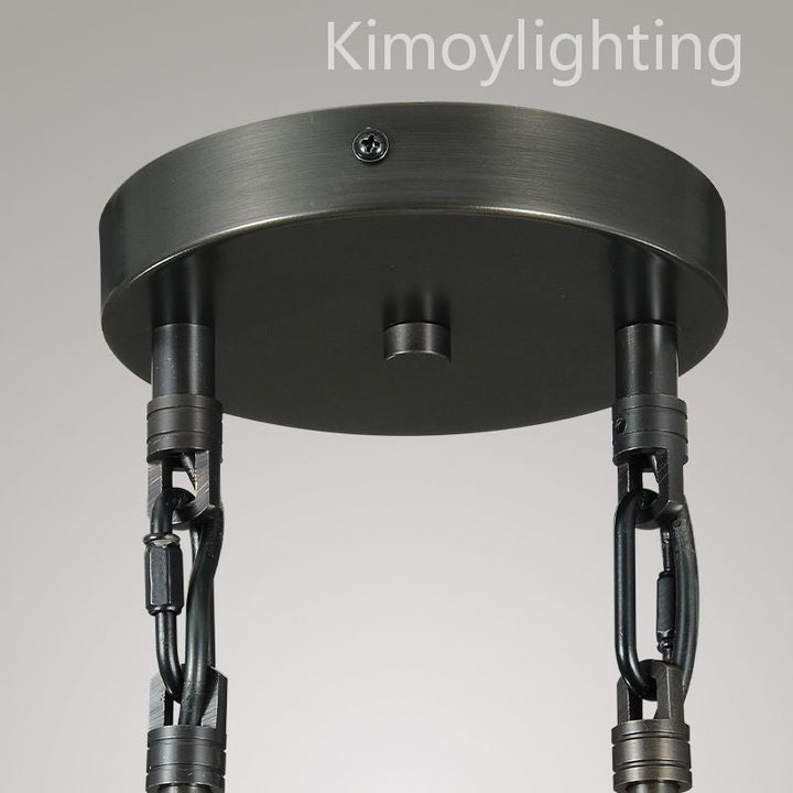 Raindrop Round Chandelier 2 Lights 5"D