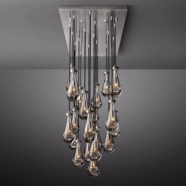 Raindrop Rectangle Chandelier D72"