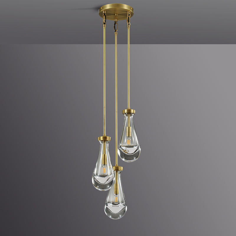 Raindrop Round Chandelier 8"
