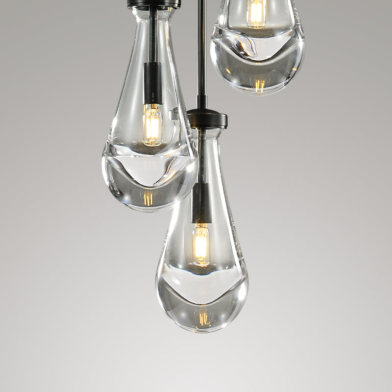 Raindrop Round Chandelier 8"
