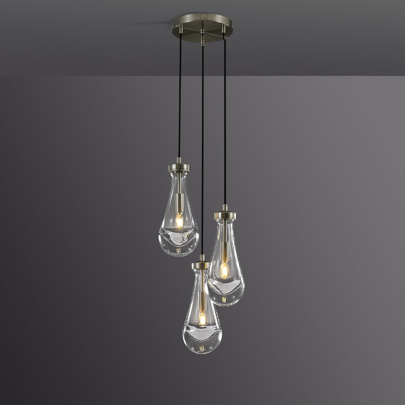 Raindrop Round Chandelier 8"