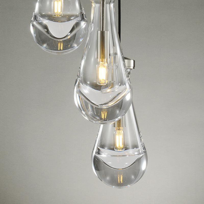 Raindrop Round Chandelier 8"