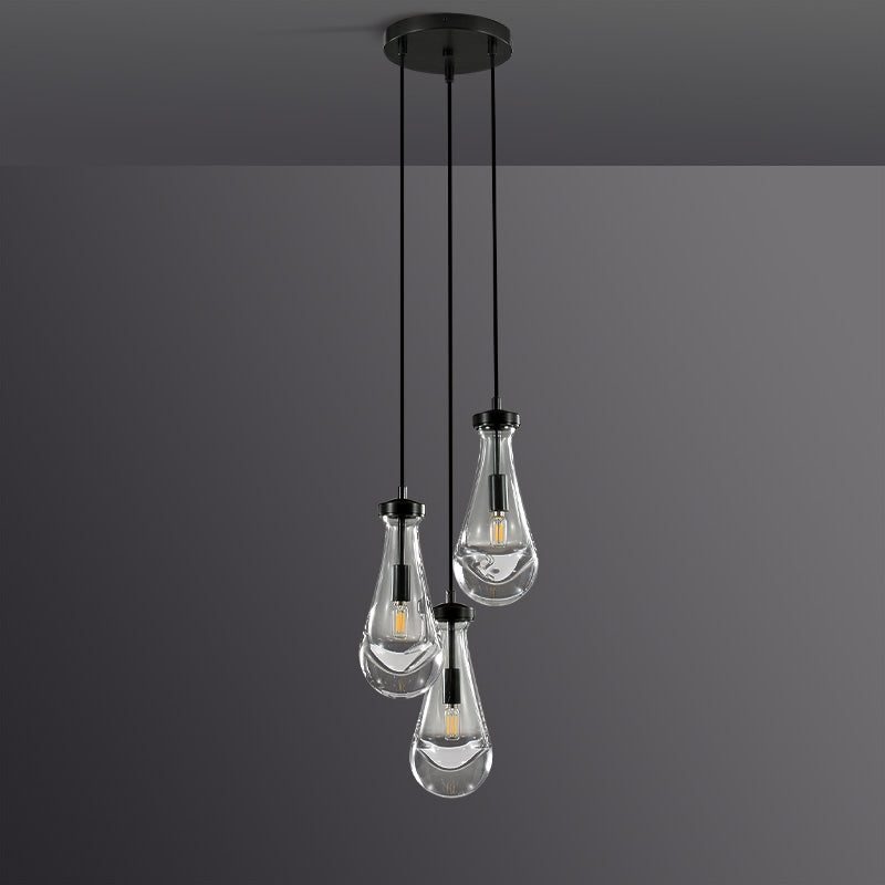 Raindrop Round Chandelier 8"