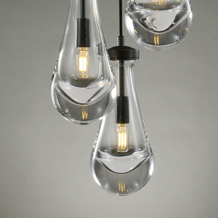 Raindrop Round Chandelier 8"