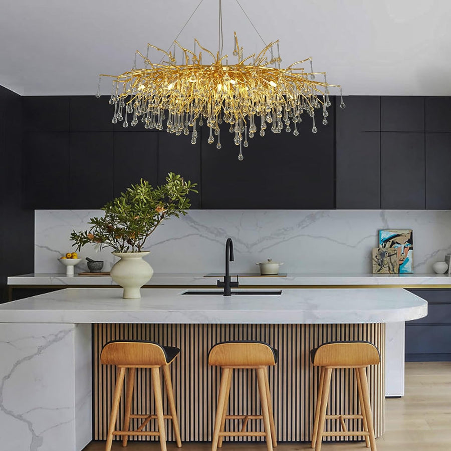 Raindrop Tree Branch Chandelier