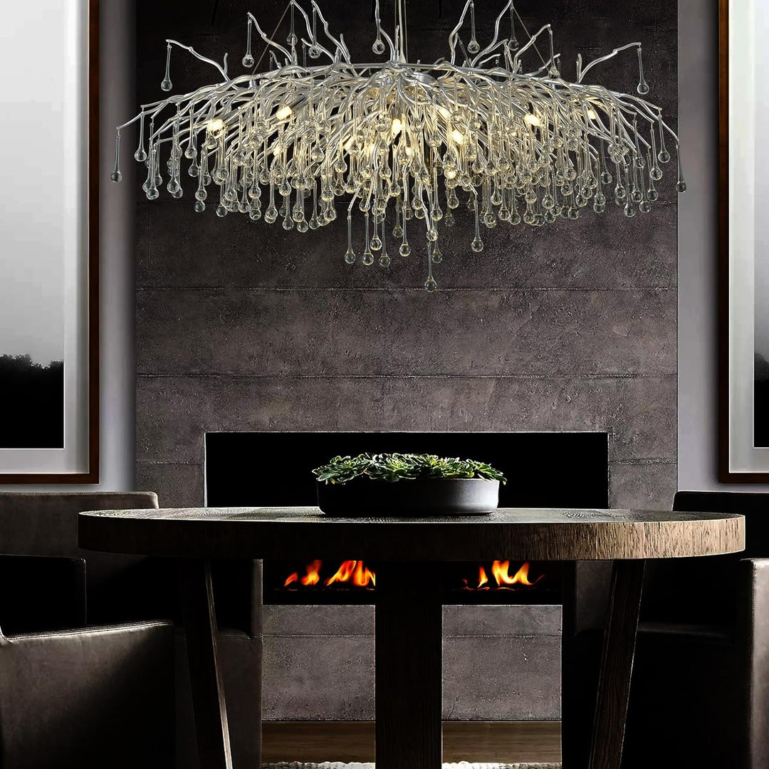 Raindrop Tree Branch Chandelier