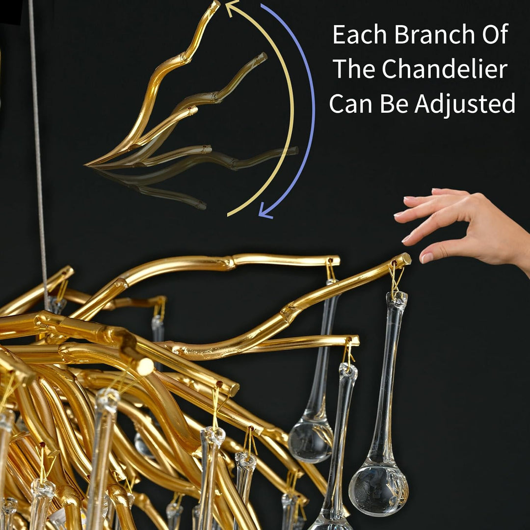 Raindrop Tree Branch Chandelier