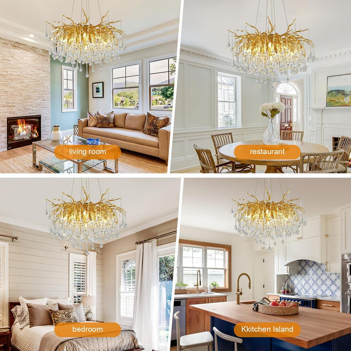 Raindrop Tree Branch Chandelier