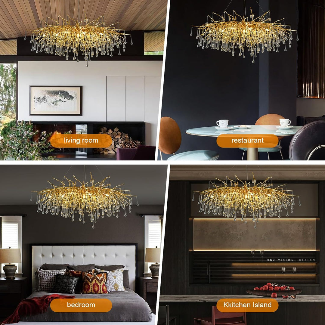 Raindrop Tree Branch Chandelier