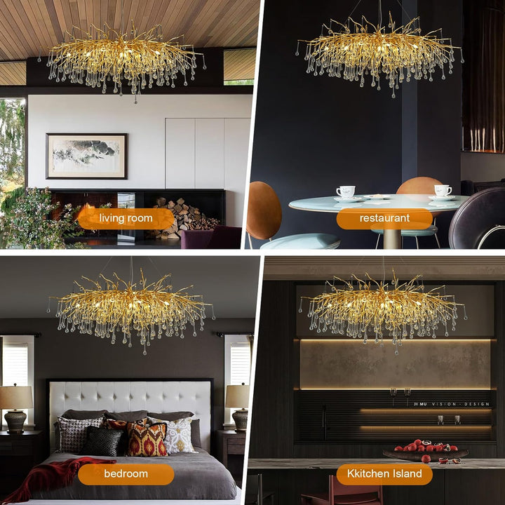 Raindrop Tree Branch Chandelier
