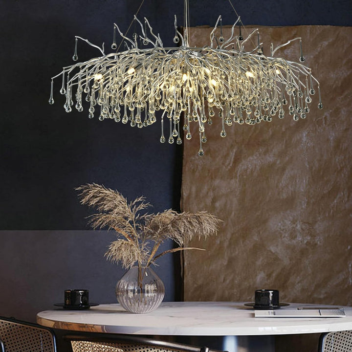 Raindrop Tree Branch Chandelier